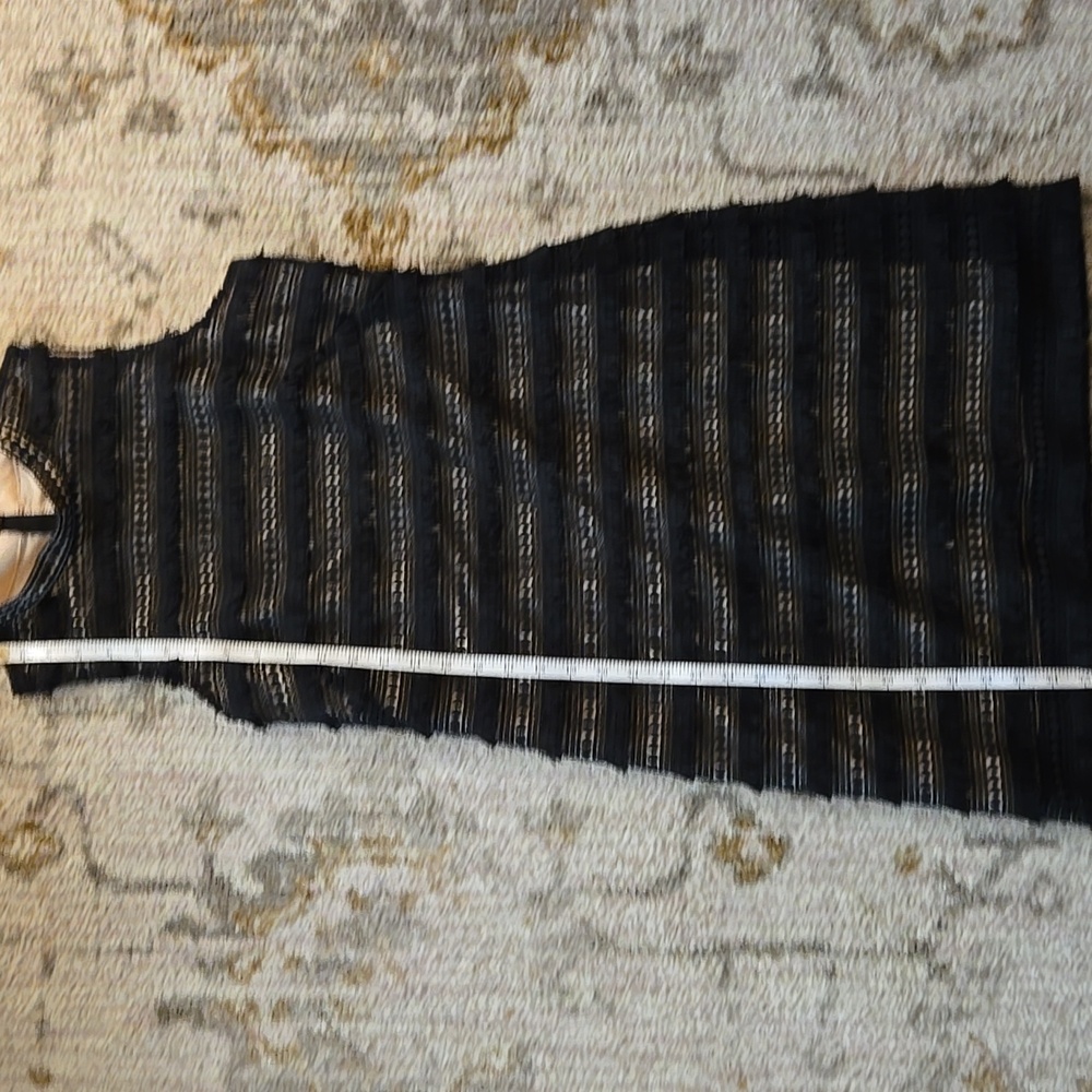 EUC Wms J. Crew Black Fringe Dress Size 2 - Picture 7 of 8